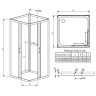 Душова стінка Radaway Premium Plus 2S 90 (33433-01-01N)