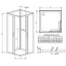 Душевая стенка Radaway Premium Plus 2S 90 (33433-01-01N)