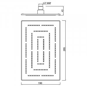 Верхній душ Jaquar Maze (OHS-CHR-1637)