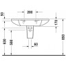 Умывальник подвесной Duravit Starck-1, 90 (405900030)