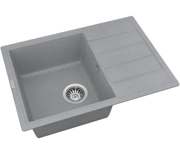 Кухонна мийка гранітна Vankor Easy, 62x44, сірий (EASY EMP 02.62 GRAY)