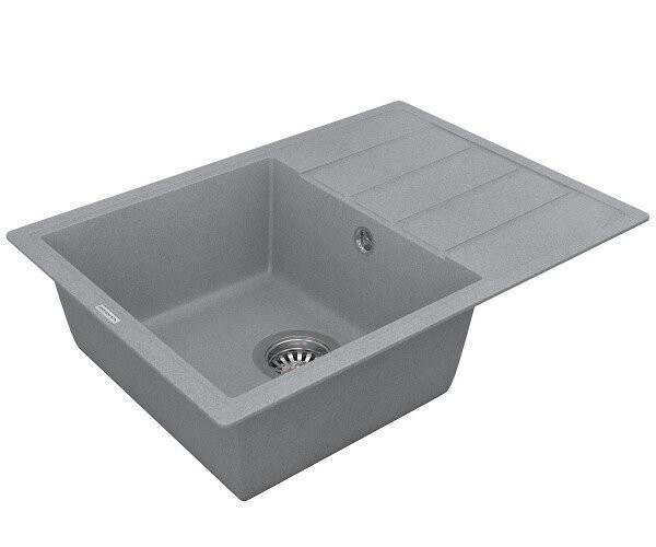 Кухонна мийка гранітна Vankor Easy, 62x44, сірий (EASY EMP 02.62 GRAY)