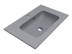 Умывальник DELLA 700 MIRASTONE GRAY