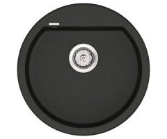 Кухонная мойка гранитная Vankor Tera, 50x50, черный (TERA TMR 01.50 BLACK)