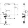 Cмеситель для умывальника Axor Bouroullec, однорычажный, хром (19010000)
