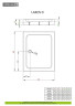 Душевой поддон Radaway Laros D, 100x90 (SLD91017-01)