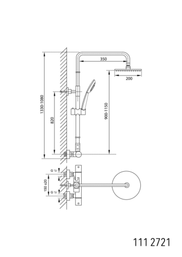 Душевой гарнитур Steinberg Serie 111 (111 2722)