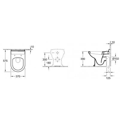Унитаз напольный Villeroy&Boch Hommage (666310R2)