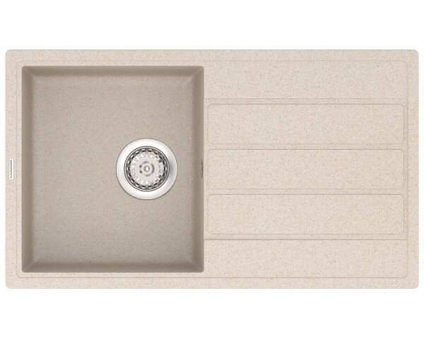 Кухонная мойка гранитная Vankor Easy, 76x44, бежевый (EASY EMP 02.76 BEIGE)