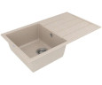 Кухонная мойка гранитная Vankor Easy, 76x44, бежевый (EASY EMP 02.76 BEIGE)