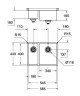Кухонная мойка стальная Grohe K700U, 58x44 (31576SD0)