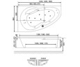 Ванна акрилова Excellent Newa Plus, права, 140x95 (WAEX.NEP14WH)