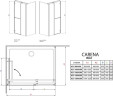 Душова кабіна Radaway Carena KDJ, ліва, 90x90 (34402-01-01NL)