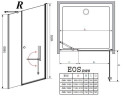 Душові двері Radaway Eos DWS 110R, праві (37991-01-01NR)