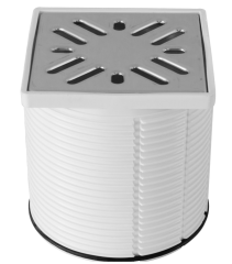 Надставка для трапа Styron, решётка, 10х10 (STY-505-100)