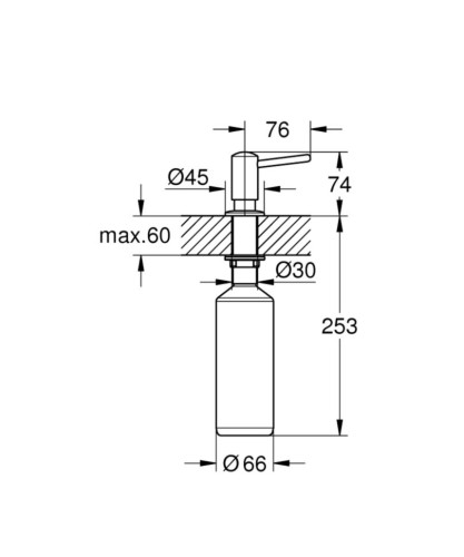 Дозатор для рідкого мила Grohe Contemporary (40536000)