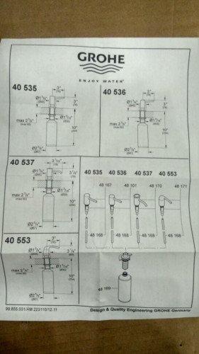 Дозатор для жидкого мыла Grohe Contemporary (40536000)