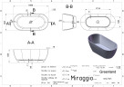 Ванна Miraggio Greenland Mirasoft 168x80 (0001029)