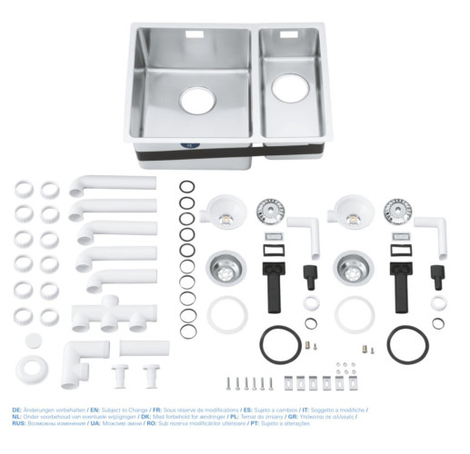 Кухонна мийка сталева Grohe K700U, 58x44 (31577SD0)
