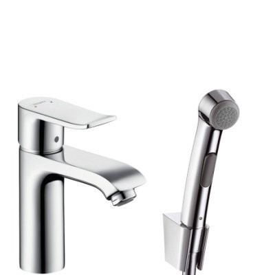 Cмеситель для умывальника Hansgrohe Metris, однорычажный, хром (31285000)