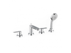 Смеситель для ванны Grohe BauEdge, двухвентильный, хром (2512000A)