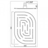 Верхний душ Jaquar Maze (OHS-CHR-85859M)