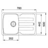 Кухонна мийка гранітна Franke AZG 611, 78x50, бежевий (114.0499.169)