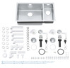 Кухонная мойка стальная Grohe K700U, 76x45 (31575SD0)