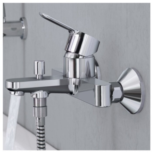 Смеситель для ванны Grohe BauEdge, однорычажный, хром (23334000)