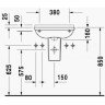 Умывальник подвесной Duravit Starck-3, 50 (751500000)
