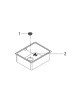 Кухонная мойка стальная Grohe K700U, 54x44 (31574SD0)