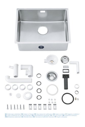 Кухонная мойка стальная Grohe K700U, 54x44 (31574SD0)