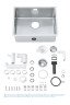 Кухонная мойка стальная Grohe K700U, 54x44 (31574SD0)