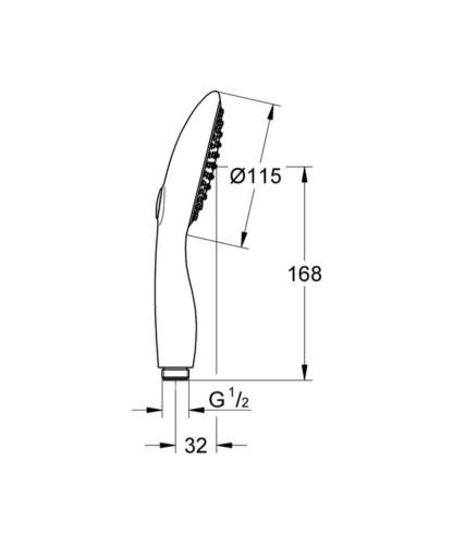 Ручной душ Grohe Power&Soul (27671LS0)