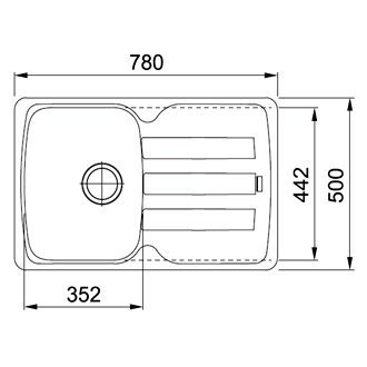 Кухонна мийка гранітна Franke AZG 611, 78x50, ваніль (114.0499.174)
