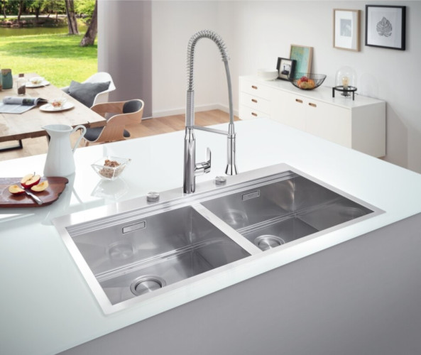 Кухонная мойка стальная Grohe K800, 102x56 (31585SD0)