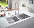 Кухонная мойка стальная Grohe K800, 102x56 (31585SD0)
