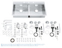 Кухонная мойка стальная Grohe K800, 102x56 (31585SD0)