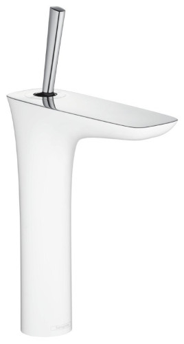 Cмеситель для умывальника Hansgrohe PuraVida, джойстик, белый (15081400)