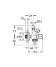 Запорный вентиль Grohe, хром (22036000)