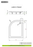 Душовий піддон Radaway Laros E, 100x80 (SLE81017-01R)