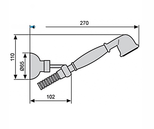 Душевой гарнитур Emmevi Tiffany (OR110)