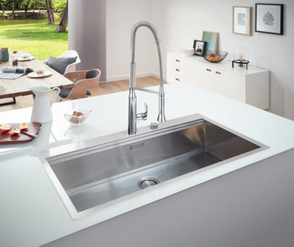 Кухонная мойка стальная Grohe K800, 102x56 (31586SD0)