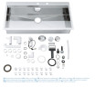 Кухонная мойка стальная Grohe K800, 102x56 (31586SD0)