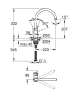 Смеситель для кухни Grohe BauClassic, однорычажный, хром (31234001)