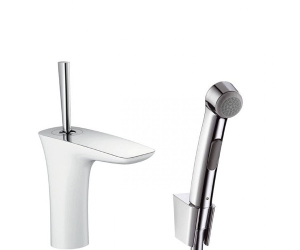 Змішувач для умивальника Hansgrohe PuraVida, джойстик, білий (15275400)