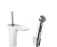 Змішувач для умивальника Hansgrohe PuraVida, джойстик, білий (15275400)