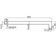 Кронштейн для верхнего душа Valvex Kvadro (2448470)