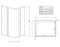 Душевая кабина Radaway Premium Plus, 90x90 (30453-01-01N)