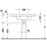 Умывальник подвесной Duravit Starck-3, 85 (304800000)